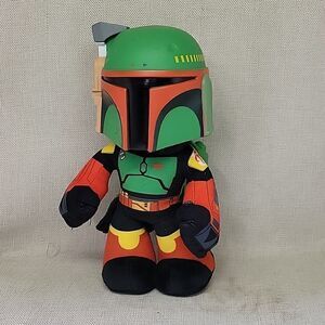 Star Wars Mattel The Book of Boba Fett Plush Plastic Helmet Disney Plus 12”